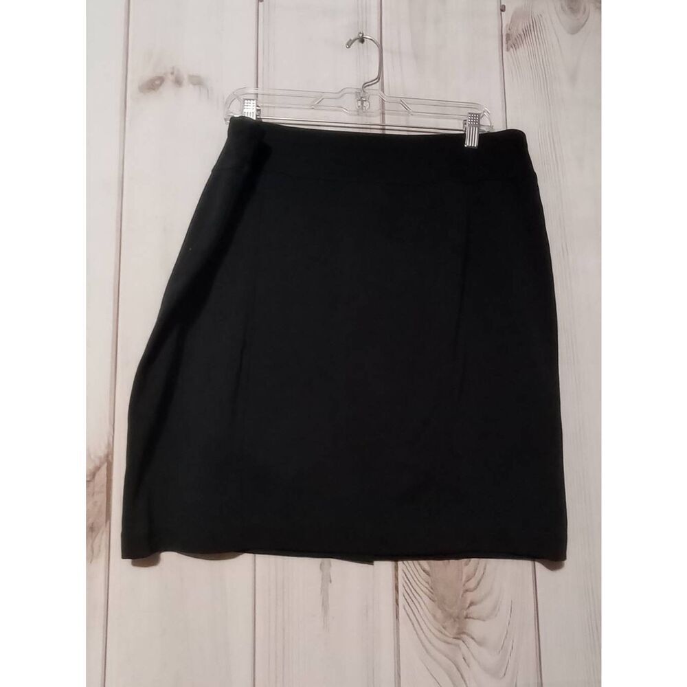 Ellen Tracy Skirt Ladies Extra Large Black Pull On Waist Pencil